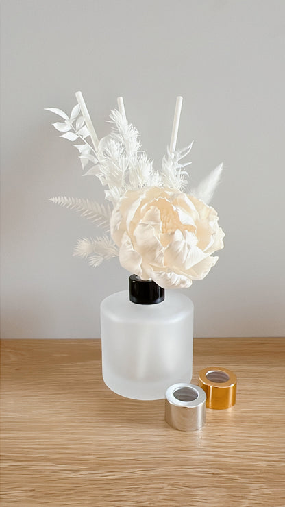 Frosted Sola Floral Diffuser Set