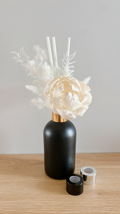 Tall Black Sola Floral Diffuser Set